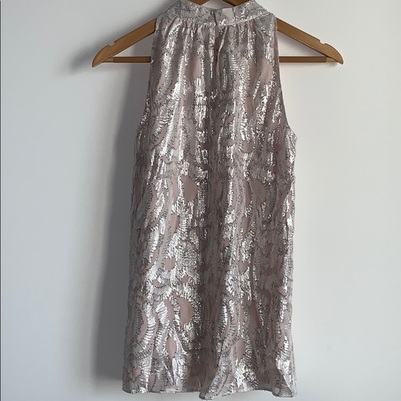 NWOT Fern Clipped Chiffon Top in Antilles Bubbles - Picture 8 of 9